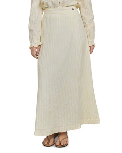 Point Wrap Maxi Skirt In Neutral