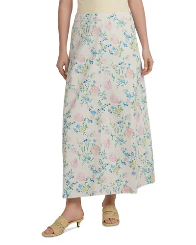 Point X Hd Printed A Line Skirt In Multi