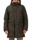 POINT ZERO BY MAURICE BENISTI MEN'S HERITAGE QUILTED HOODED BIB PARKA