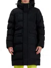 POINT ZERO BY MAURICE BENISTI MEN'S HOODED QUILTED LONGLINE PUFFER JACKET