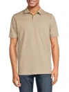 POINT ZERO BY MAURICE BENISTI MEN'S SOLID PIQUÉ POLO