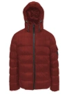 Point Zero Fine Corduroy Puffer Jacket In Brandy