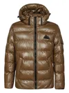 Point Zero Hooded Down Jacket In Brown