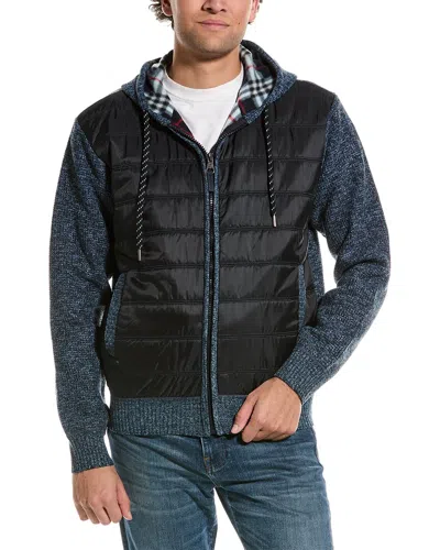 Point Zero Hooded Outdoor Texture In Blue