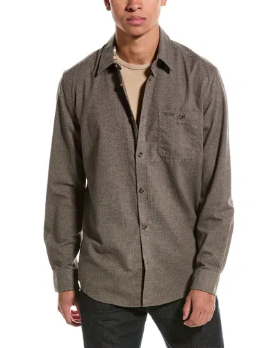 Point Zero Light Brush Flannel Herringbone In Brown
