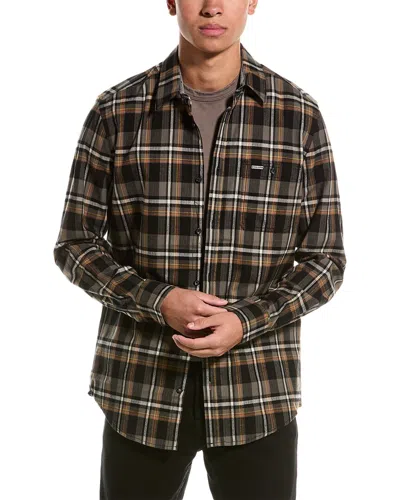 Point Zero Light Brush Flannel Shirt In Blue