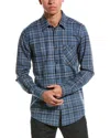 Point Zero Light Brush Flannel Shirt In Blue
