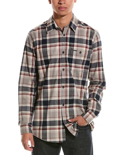 Point Zero Light Brush Flannel Shirt In Blue