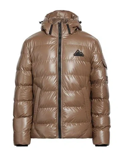 Point Zero Man Puffer Brown Size Xl Polyester, Polyurethane