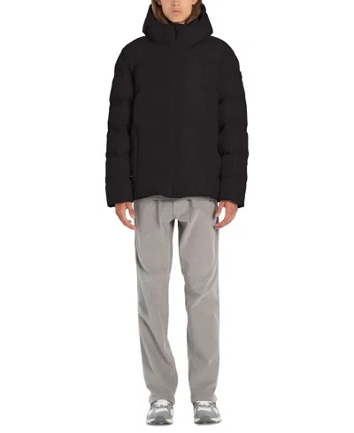 Point Zero Men's Midweight Heat-sealed Puffer Jacket In Black