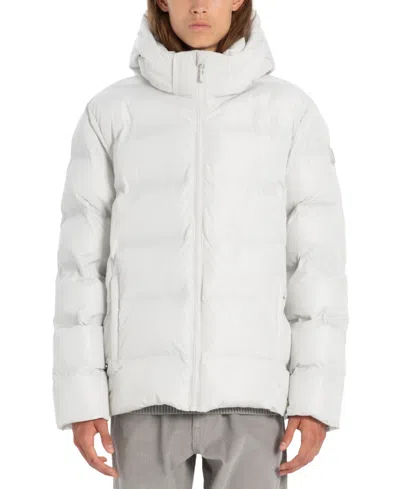 Point Zero Men's Midweight Heat-sealed Puffer Jacket In Stone