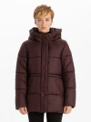 Point Zero Midlength  Puffer In Merlot