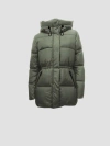 Point Zero Midlength  Puffer In Moss