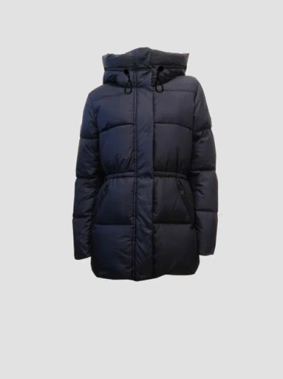 Point Zero Midlength  Puffer In Navy