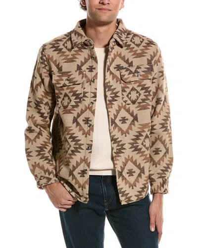 Point Zero Navajo Bonded Over Shirt In White