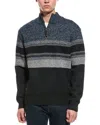 Point Zero Semi Fit Zip Mock Neck Sweater In Blue