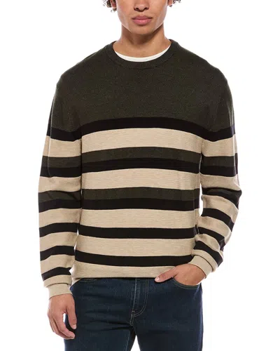 Point Zero Semi Fit Crewneck Sweater In Green
