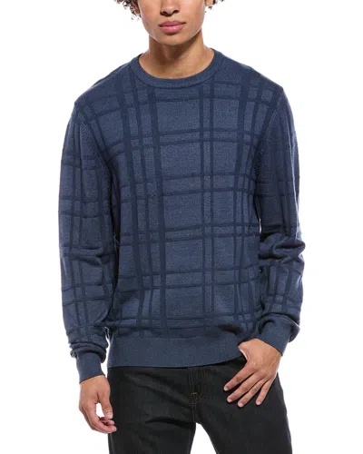 Point Zero Semi Fit Crewneck Sweater In Navy