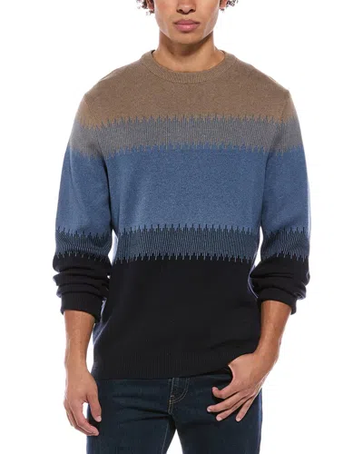 Point Zero Semi Fit Crewneck Sweater In Navy