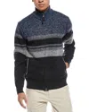 Point Zero Semi Fit Zip Mock Neck Sweater In Blue