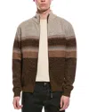 Point Zero Semi Fit Zip Mock Neck Sweater In Neutral