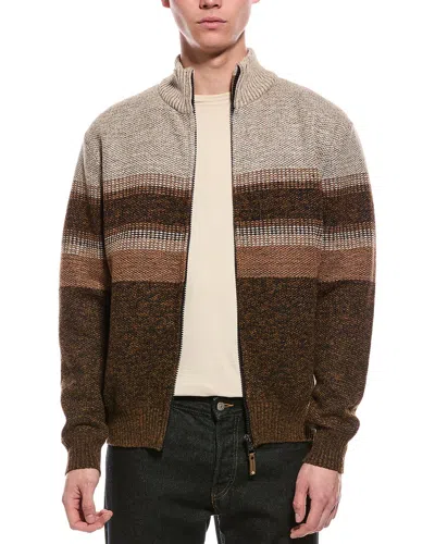 POINT ZERO POINT ZERO SEMI FIT ZIP MOCK NECK SWEATER