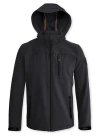 Point Zero Softshell Dewspo Bonded Mesh Jacket In Black