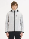 Point Zero Softshell Dewspo Bonded Mesh Jacket In Silver