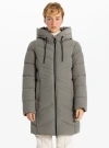 Point Zero Star-stitch Chic Long Puffer Jacket In Mercury