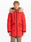 Point Zero Timeless Parka In Red