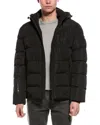 Point Zero Touchless Puffer Coat In Black