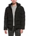 Point Zero Touchless Puffer Coat In Black