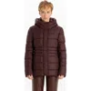 Point Zero Warmth Puffer In Merlot