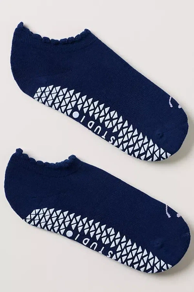 Pointe Studio Happy Grip Socks In Blue