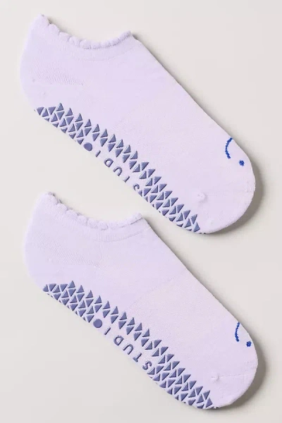 Pointe Studio Happy Grip Socks In Purple