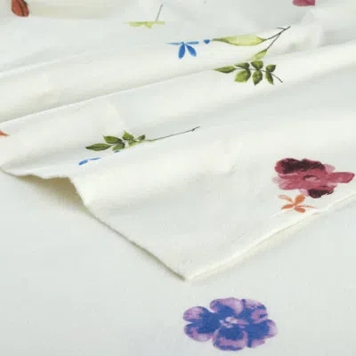Pointehaven 180 Gsm Brushed Cotton Flannel Pillow Cases Standard Paisley Court In Floral Bouquet Floral
