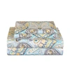 Pointehaven 200 Thread Count 100% Cotton Percale Sheet Set In Cypress Paisley