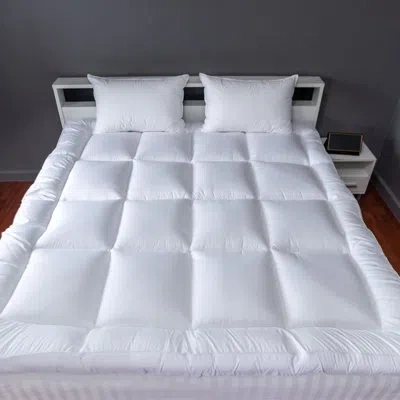 Pointehaven 3'' Down Alternative No Mattress Pad In White