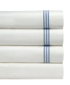 Pointehaven 300 Thread Count Embroidered Cotton Oversized Percale Sheet Sets In Ivory
