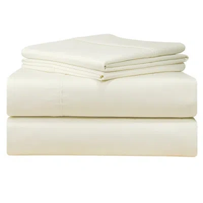 Pointehaven 500 Thread Count 100% Cotton Sheet Set In White