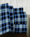 Pointehaven Ashby Plaid Superior Weight Cotton Flannel Sheet Set In Ashby Plai