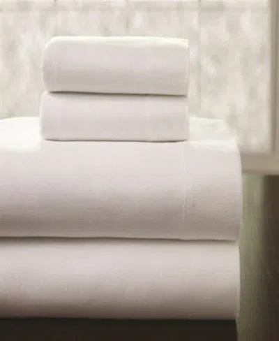 Pointehaven Heavy Weight Solid Cotton Flannel Sheet Sets In Heather Gr
