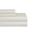 Pointehaven Solid 400 Thread Count Cotton Sateen 4-pc. Sheet Sets, Queen In Ivory