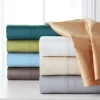 Pointehaven Solid 4 Pc. Sheet Sets 620 Thread Count Cotton Bedding In Grey