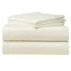 Pointehaven Solid Extra Deep 500 Thread Count Sateen Pillowcase Pair, Standard In White