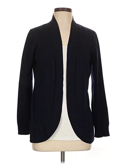 Pre-owned Pointelle Cardigan Sweater In Black