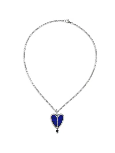 Poison Drop Lab Heart Silver-plated Necklace