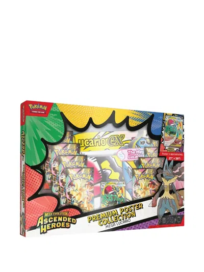 Pokémon Ascended Heroes Mega Lucario Poster Collection In Red
