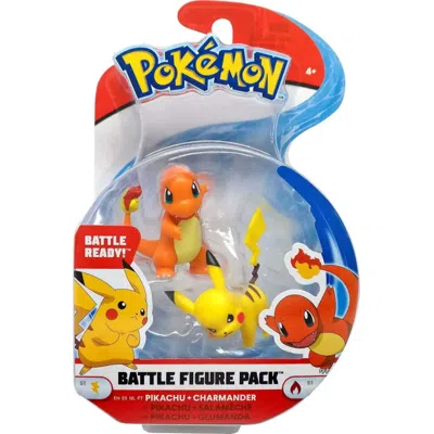 Pokémon Battle Figures Pikachu + Charmander Orange In Multi