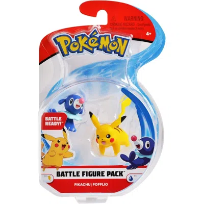 Pokémon Battle Figures Pikachu + Popplio Blue In Multi